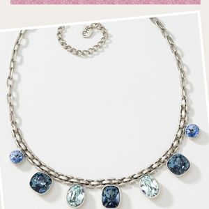 Touchstone crystal by Swarovski Basketweave Neckla
